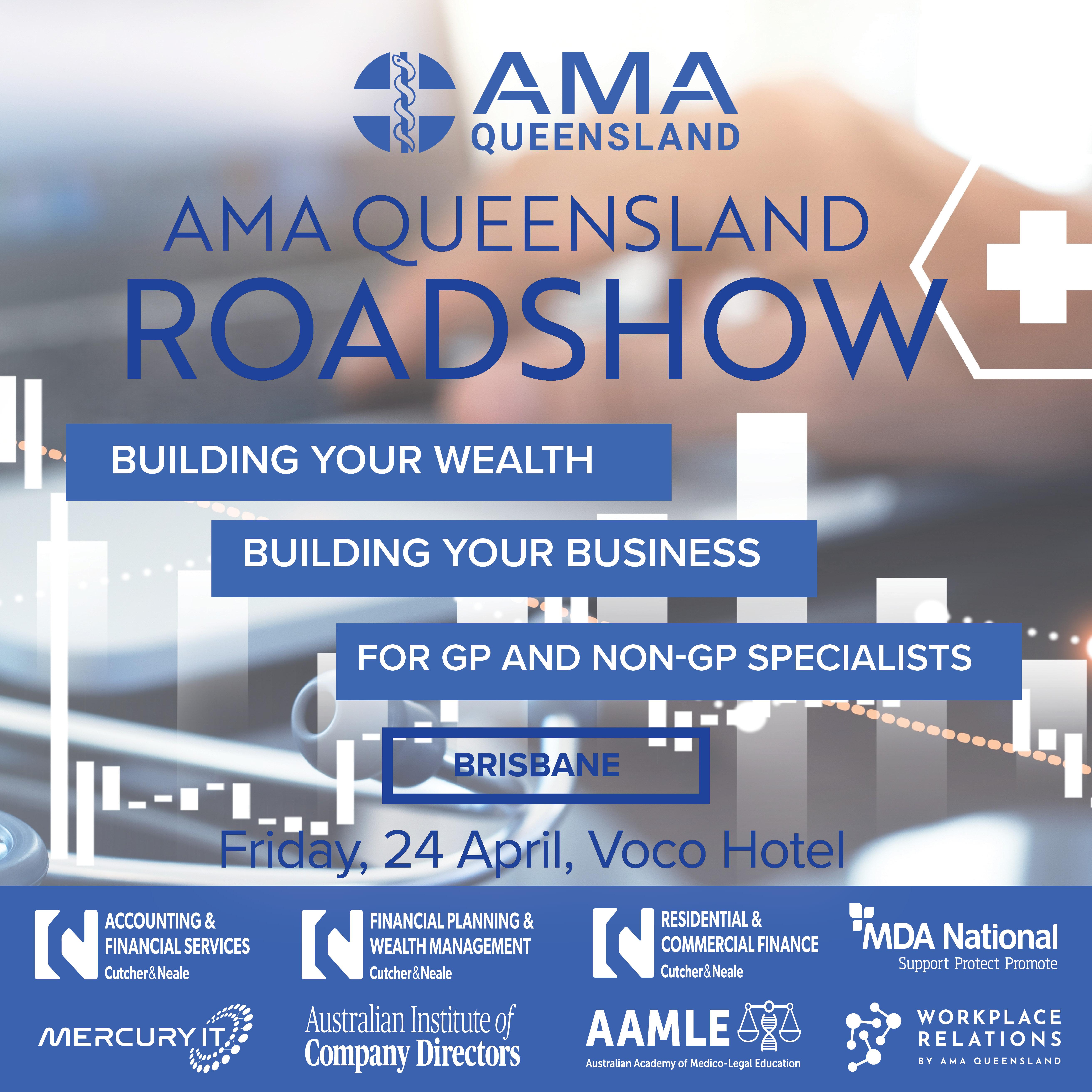 AMAQ Roadshow graphic